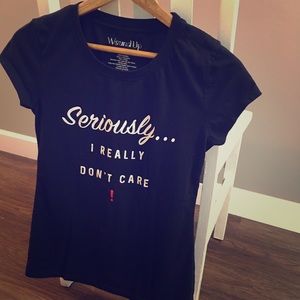 Junior size Medium black tee